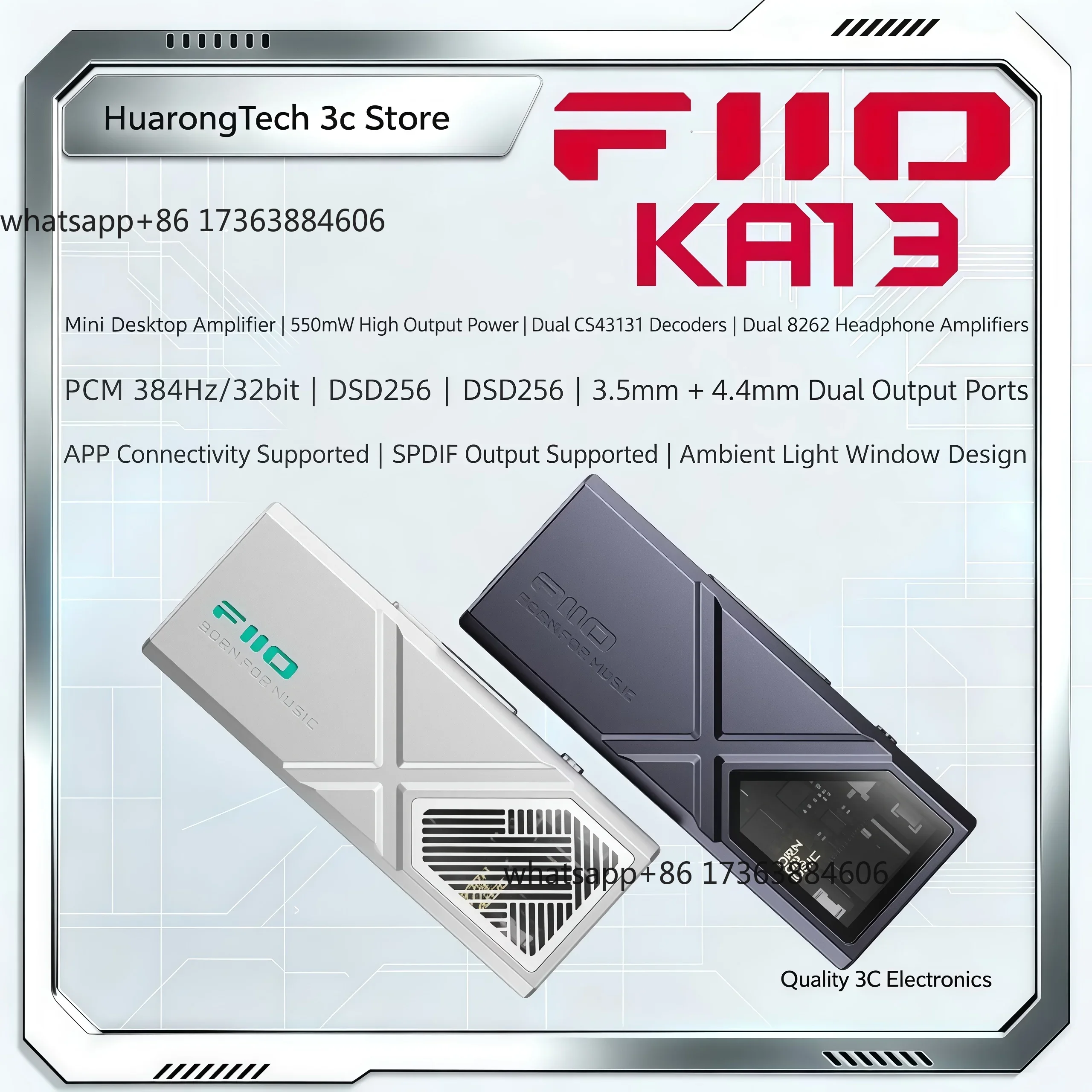Audio Dac - KA13 – wzmacniacz słuchawkowy z DAC
