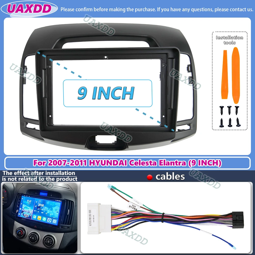 Audio Cable Rca - Dla Hyundai Elantra 2007-2011, 9-calowe radio