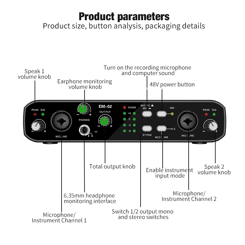Interfejs audio z mikrofonem,  – Condenser Microphone Kit recenzja i cena