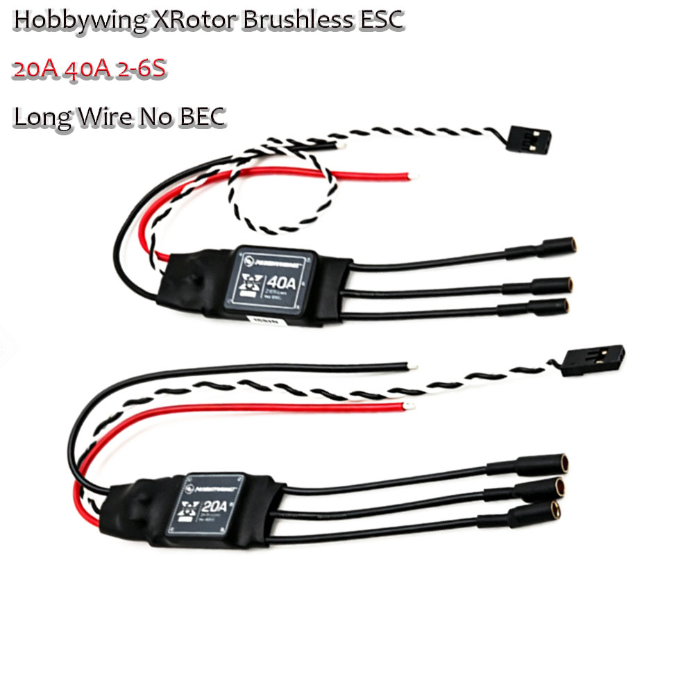 XRotor Hobbywing 20A 40A – bez – Rca Cable recenzja i cena